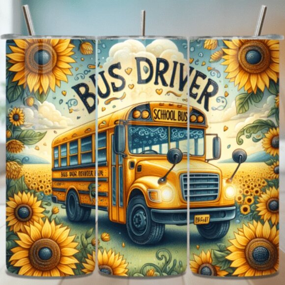 Teacher/School Themed 20oz Sublimated Stainless Steel Tumbler with Lid & Straw. - Picture 6 of 6